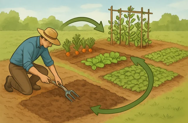 Vetésforgó talaj regenerálása – élő, termékeny veteményes vegyszerek
