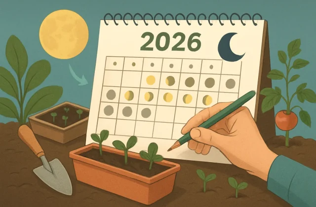 Holdnaptár palántázás 2026 – hónapról hónapra erős palántákhoz