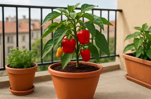 Paprika termesztése balkonon – így lesz tele az erkélyed saját