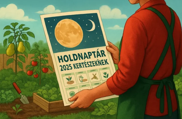 Holdnaptár 2025 kertészeknek Magyarország – gyakorlati éves útmutató